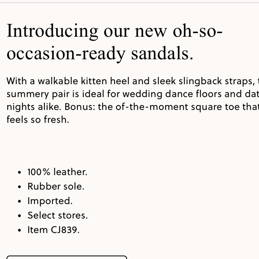 NIB J.Crew Krista sling back kitten heel 8 - Picture 2 of 9